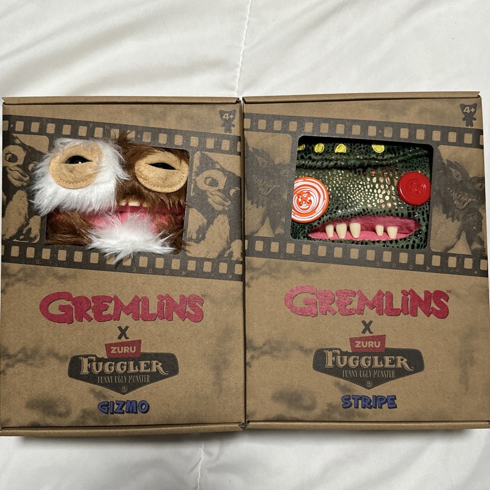 Fuggler X Gremlins Gizmo & Stripe Funny Ugly Monster Set Of 2 - IN HAND